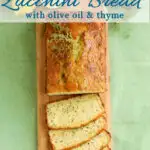 a pinterest image for lemon zucchini bread