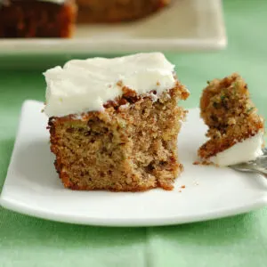 beauty shot zucchini cake slice.