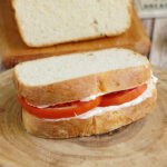 a sourdough sandwich bread with tomato.