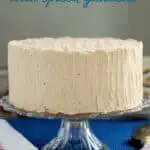 a pinterest image for spice cake