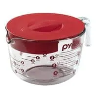 Pyrex 8-Cup Glass Measuring Cup with Lid