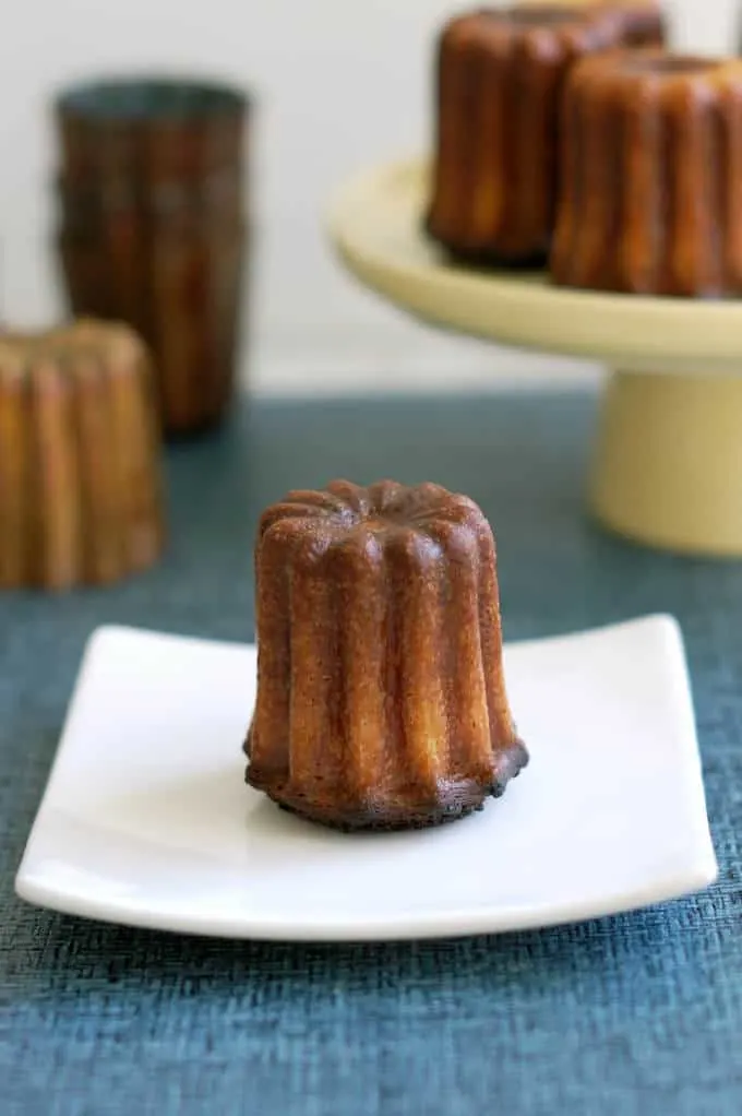 beauty shot of a canele