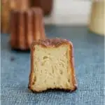 a pinterest image for caneles recipe