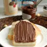 a pinterest image for homemade nutella recipe