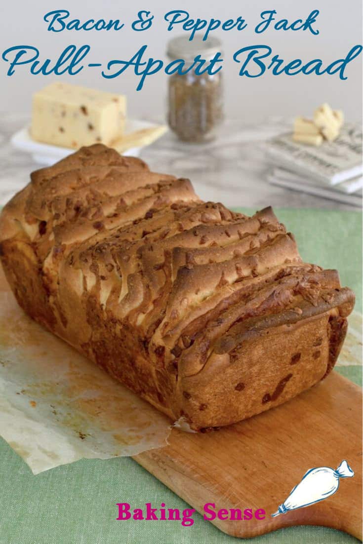 Bacon & Pepper Jack Pull Apart Bread - Baking Sense®