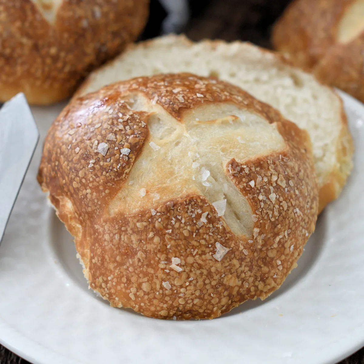 Sourdough Pretzel Rolls