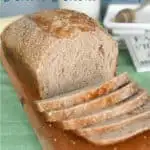 a pinterest image for a whole wheat sourdough bread recipe
