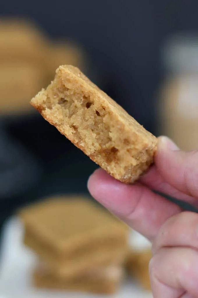 a hand holding a blondie