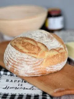 a crusty loaf of semolina bread