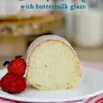 a pinterest image for a sourdough bundt cake recipe