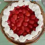 a pinterest image for a fresh strawberry pie recipe