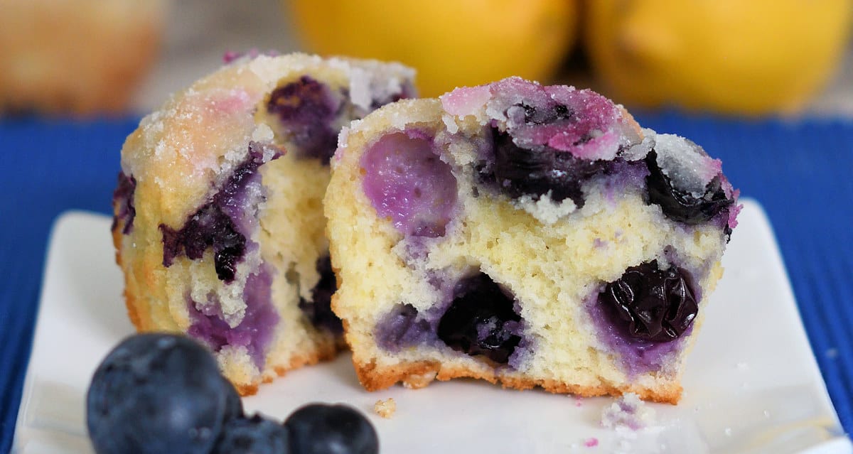 Lemon Blueberry Muffins with Buttermilk Baking Sense®