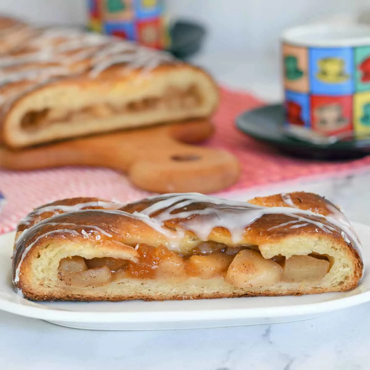 Glazed Apple Danish Braid