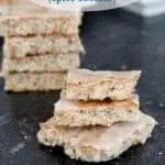a pinterest image for lebkuchen recipe with text overlay