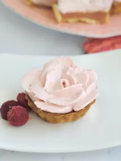 a tart on a plate
