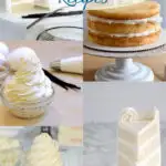 a pinterest image for a collection of Buttercream, frosting, icing recipes with text overlay
