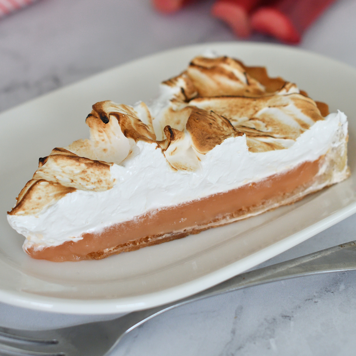 Rhubarb Meringue Tart