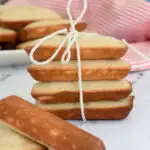 a pinterest image for financiers with text overlay