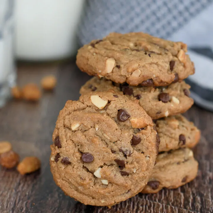 Thick & Chewy Peanut Butter Chocolate Chip Cookies