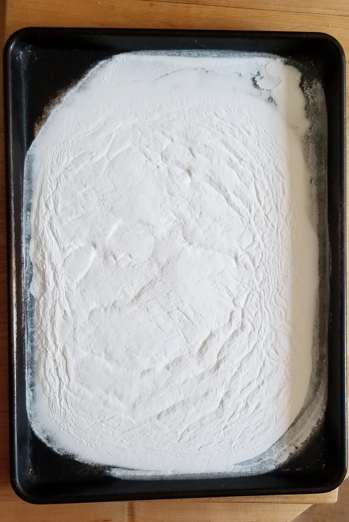 a tray of baking soda