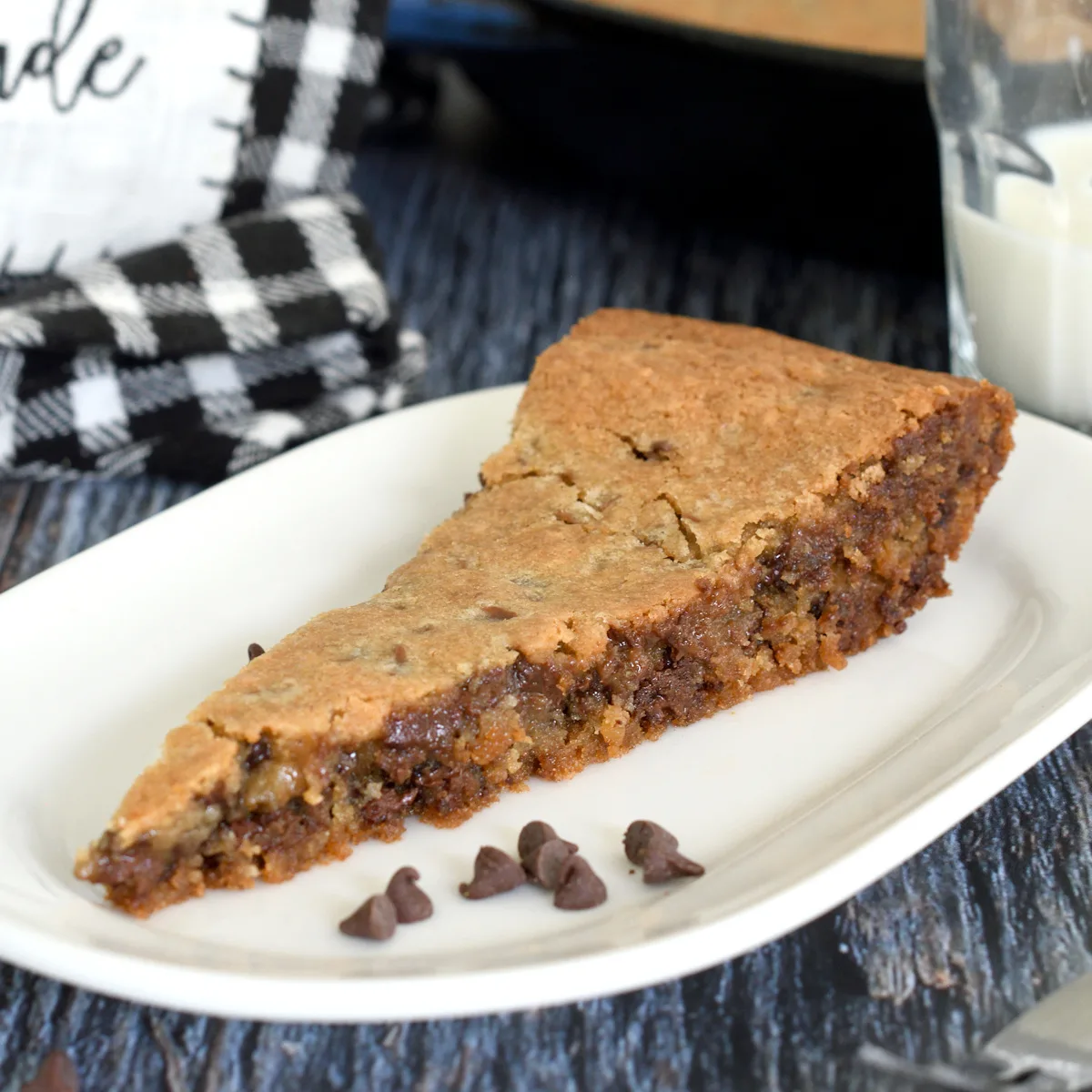 Malted Milk Skillet Cookie