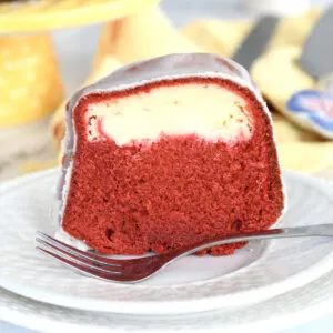 Red Velvet Bundt Cake with Cream Cheese Filling