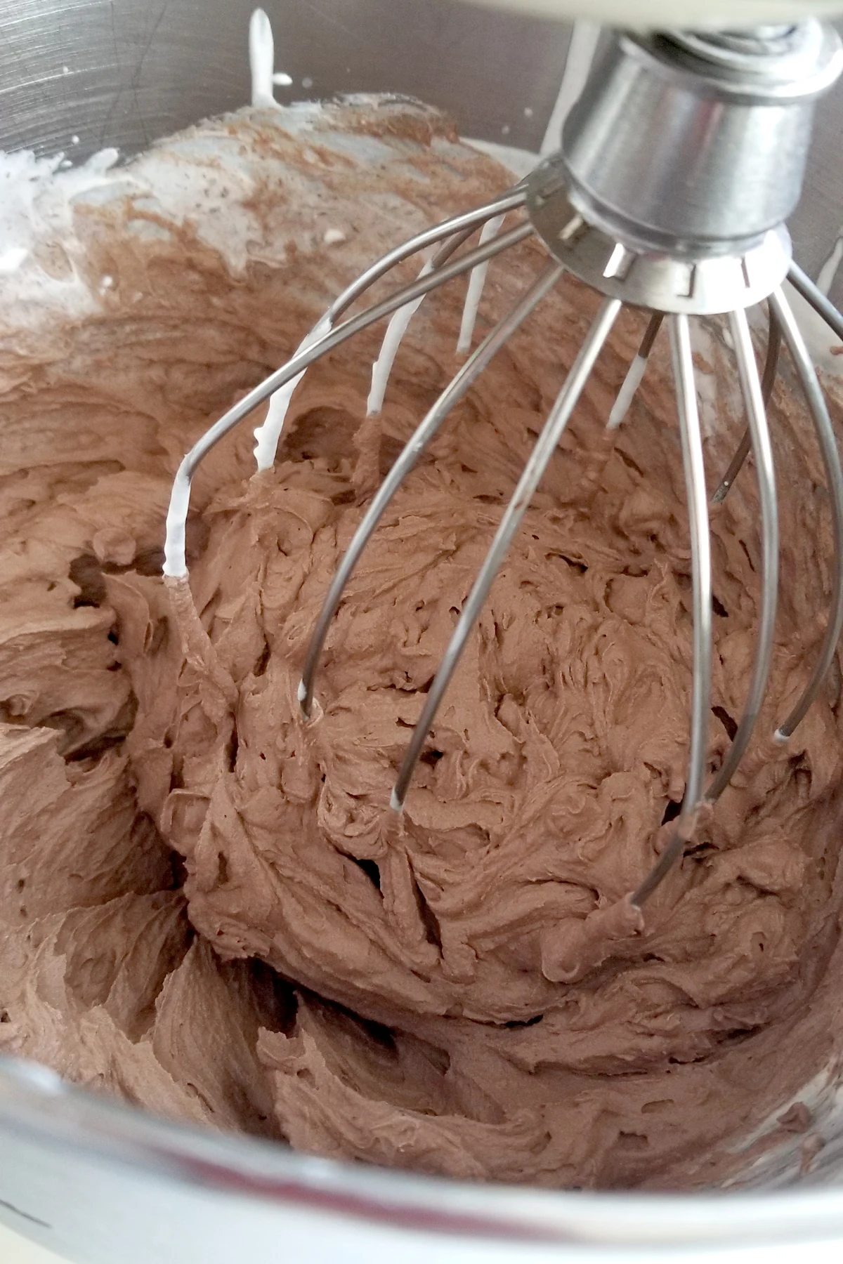 a bowl of chocolate whipped cream