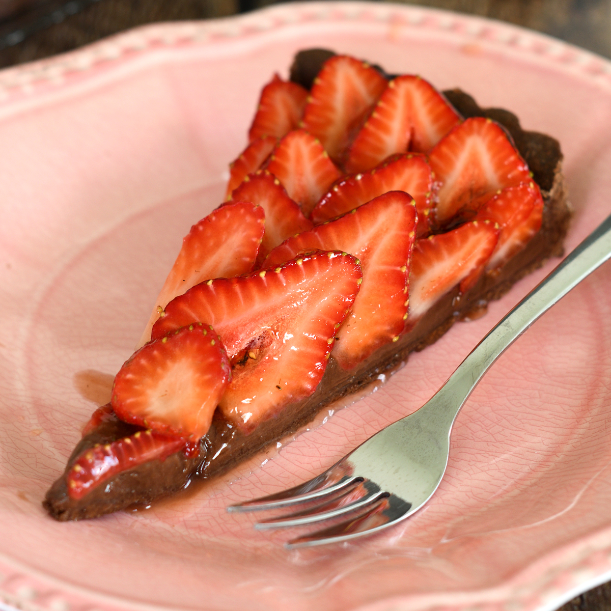 Chocolate Strawberry Tart