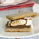 a pinterest image for homemade graham crackers with text overlay