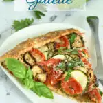 a pinterest image for Ratatouille Galette with text overlay