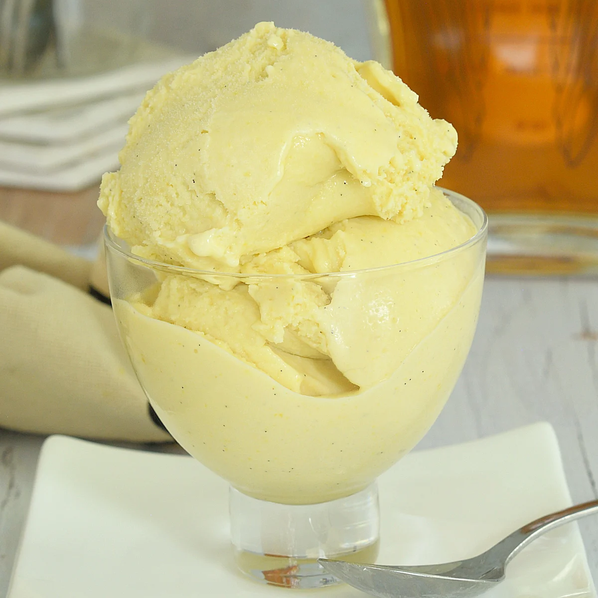 Homemade Bourbon Ice Cream