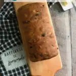 a pinterest image for cinnamon raisin bread with text overlay