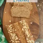 a pinterest image for multigrain bread with text overlay.