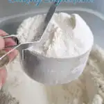 A pinterest image for baking measures with text overlay