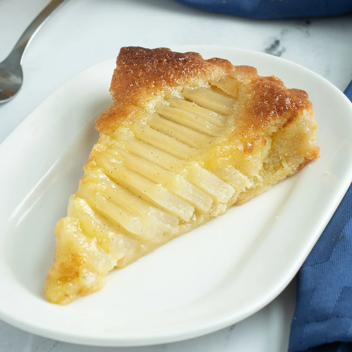 Pear Frangipane Tart (Tarte Bourdaloue)