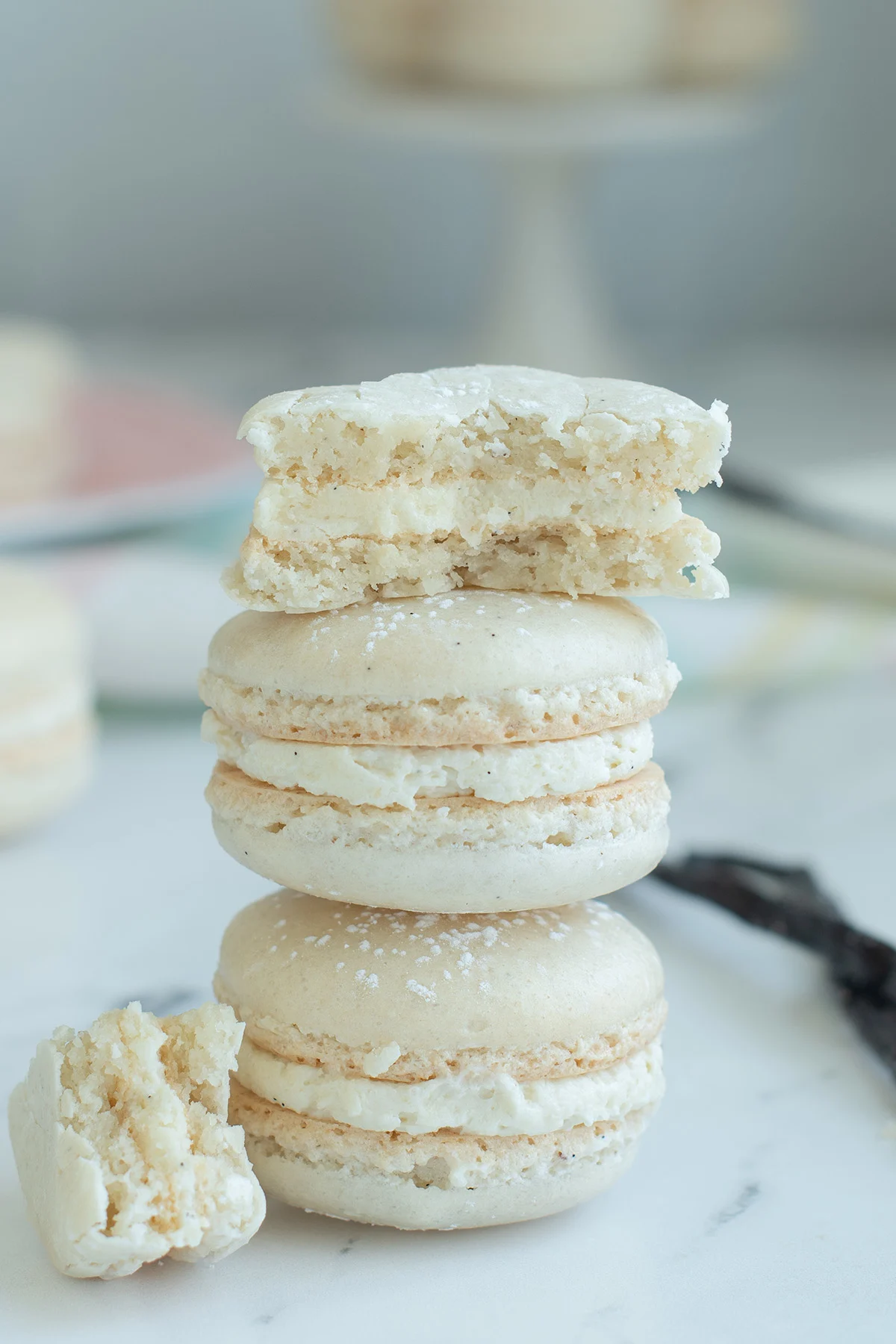 beauty shot of macarons