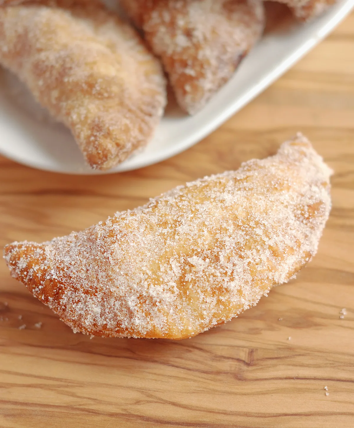 fried peach hand pie beauty shot.