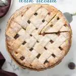 A PINTERest image for fig tart with text overlay.