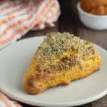 A pinterest image for pumpkin scones with text overlay.