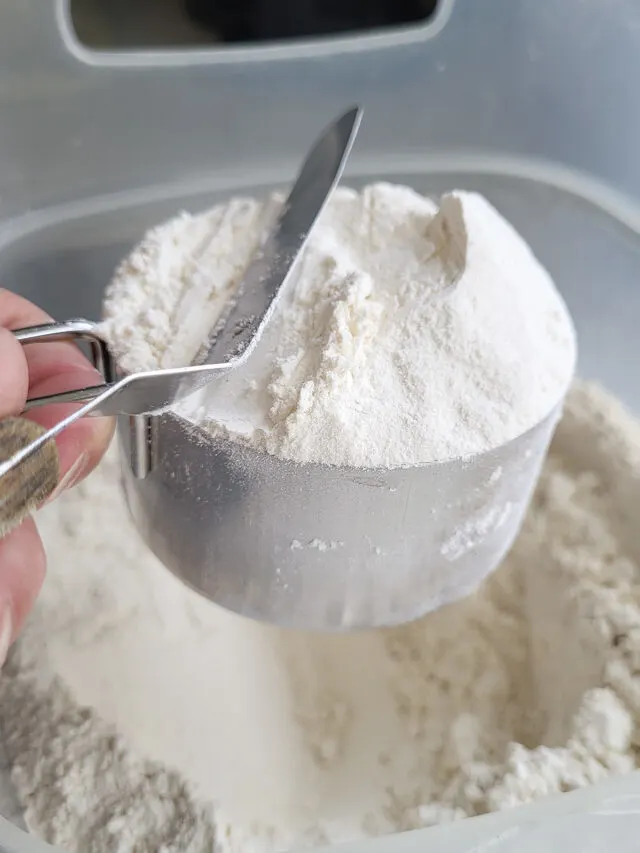 a cup of flour.