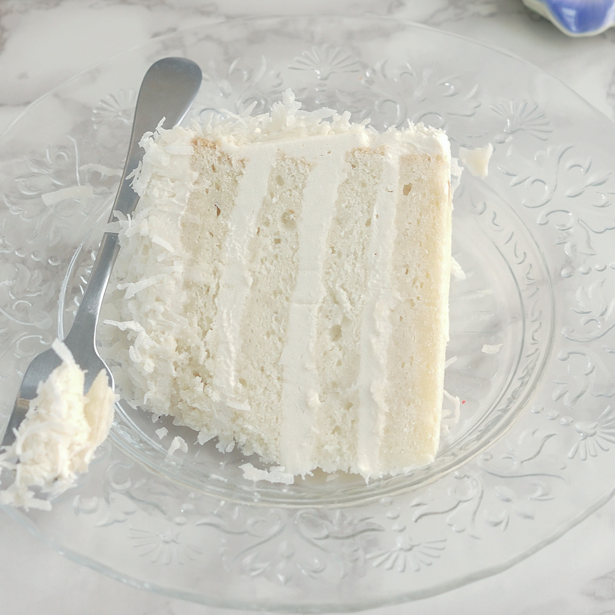 Snow White Coconut Layer Cake