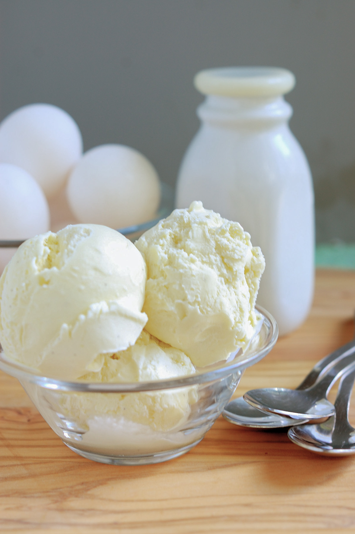 a bowl of ice cream.