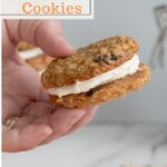 a pinterest image for carrot cake cookies with text overlay.