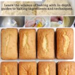 a pin for baking science content with text overlay.