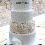 a pinterest image for how to cover a cake with fondant tutorial.