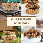 a pinterest image for oat recipe roundup with text overlay.