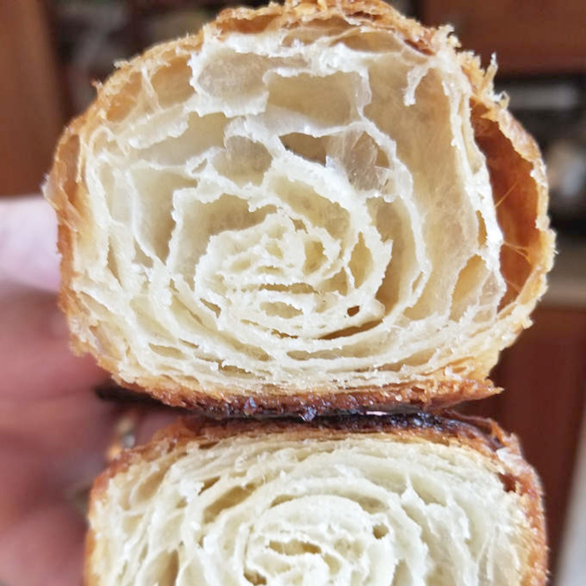 Overnight Sourdough Croissants