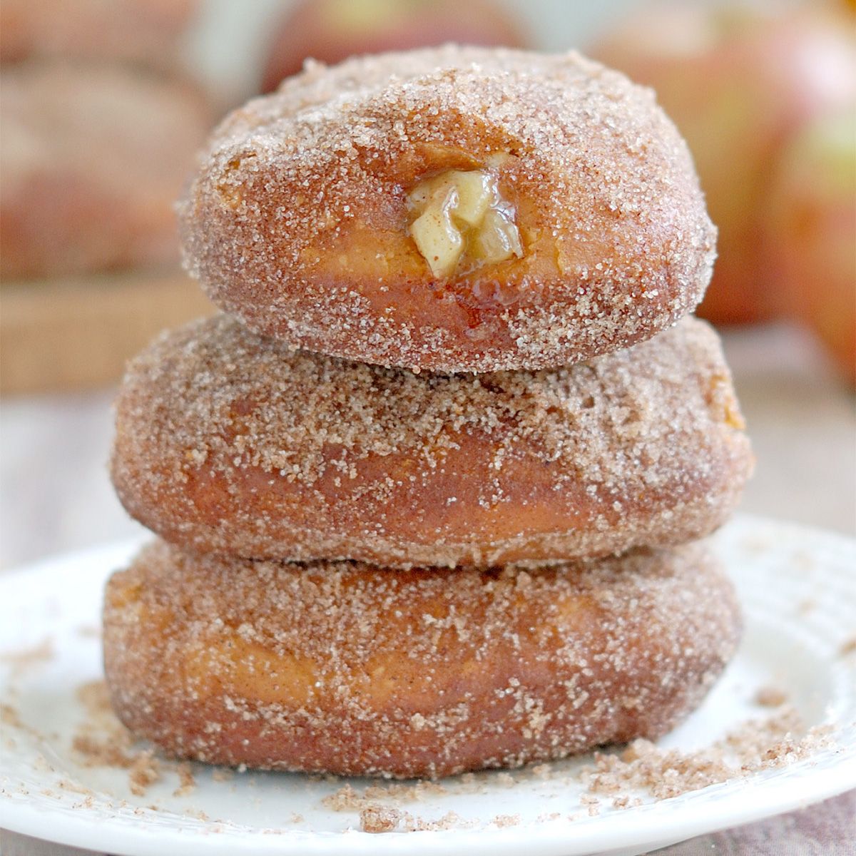 Apple Filled Donuts